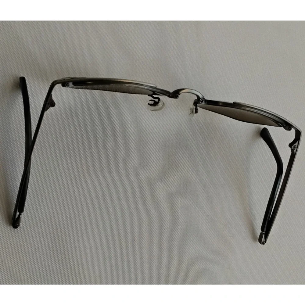 Maui Jim Stillwater Foldable Sunglasses STG-BG 52-20-145 Silver w/ Case #J5706